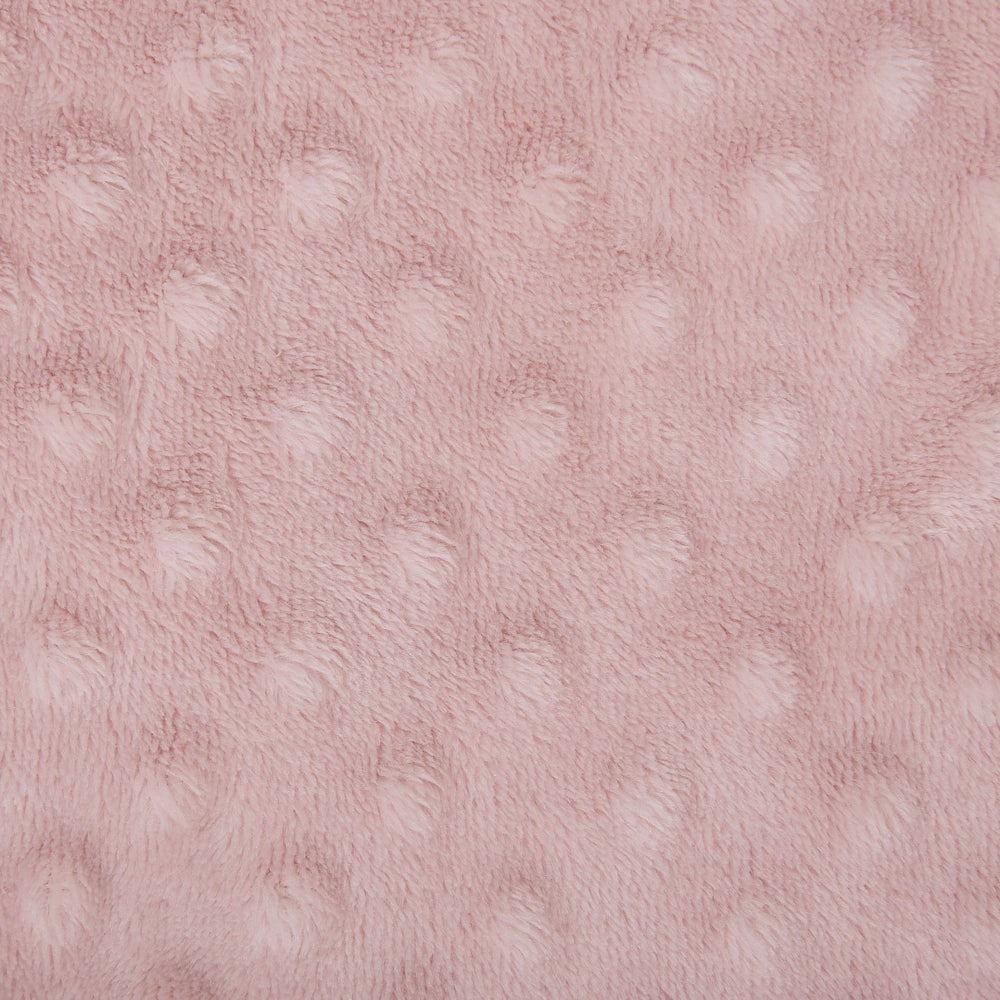 Coperta Rosa Plaid 200 x 220 con nappe Texture Popcorn Morbido Copriletto