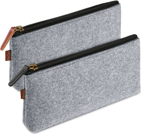 Etui a doppio strato, borsa per bambini, borsa scolastica, custodia occhiali, borsa per pennelli per trucco, 22*9 cm