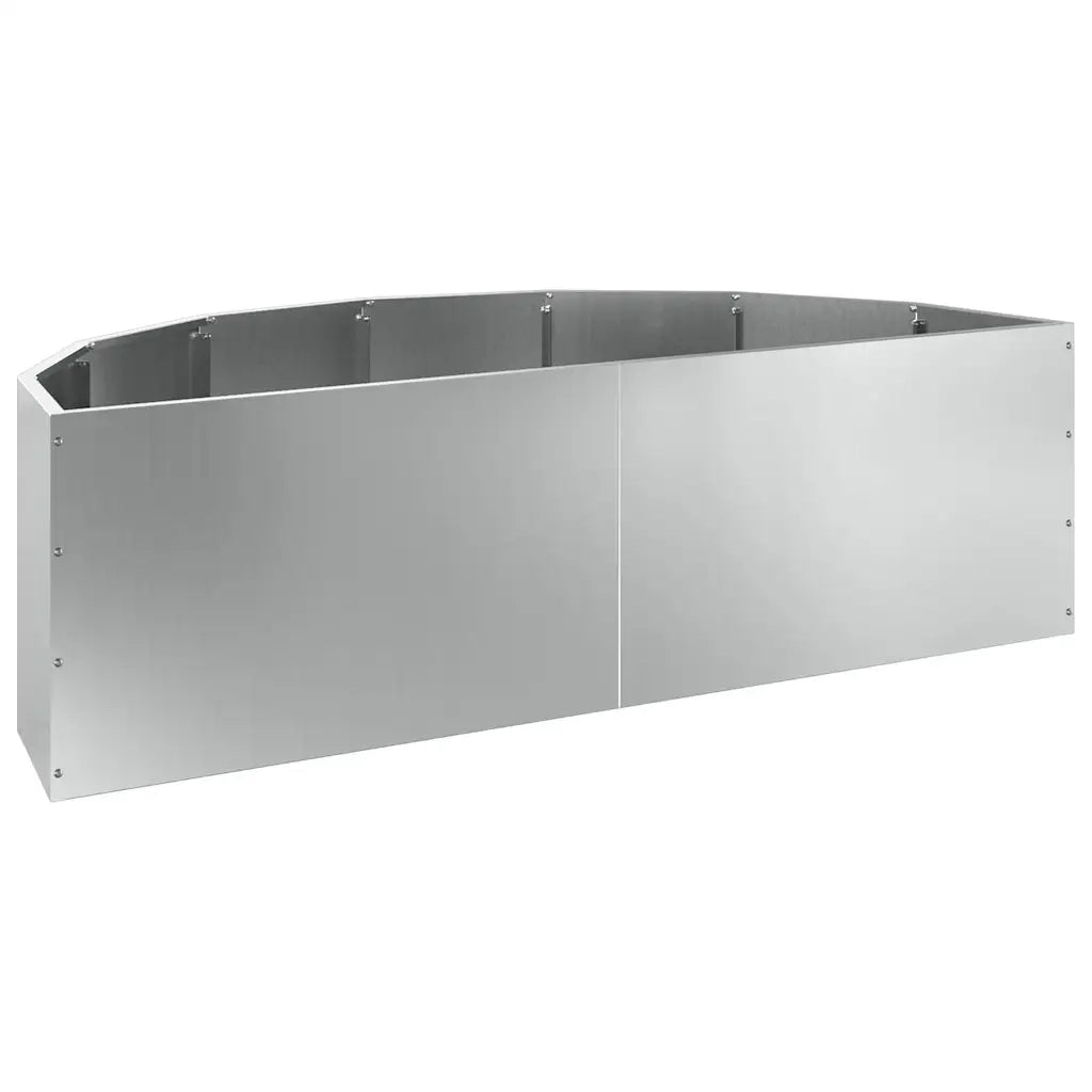 Fioriera | Cassetta per fiori | Vaso Argento 120 x 60 x 35 cm Acciaio zincato