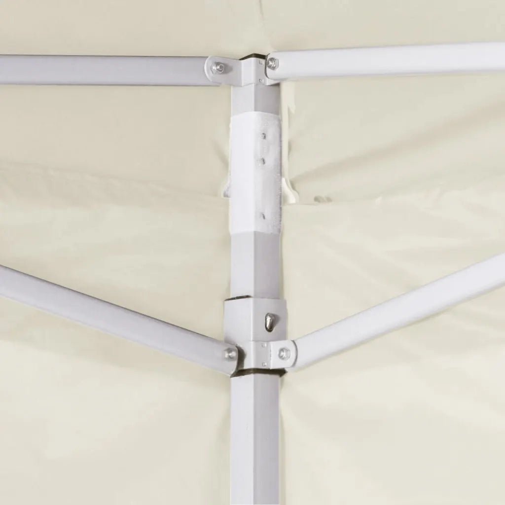 Tenda Pieghevole Crema 3 x 3 m con 4 Pareti