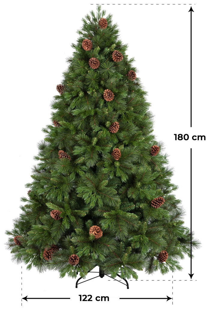 Albero di Natale Artificiale 180 cm 1517 Rami Verde