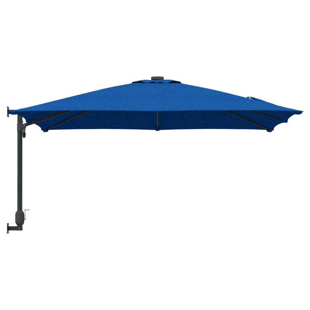 Ombrello da Patio Blu Azzurro Acciaio, Poliestere Grande