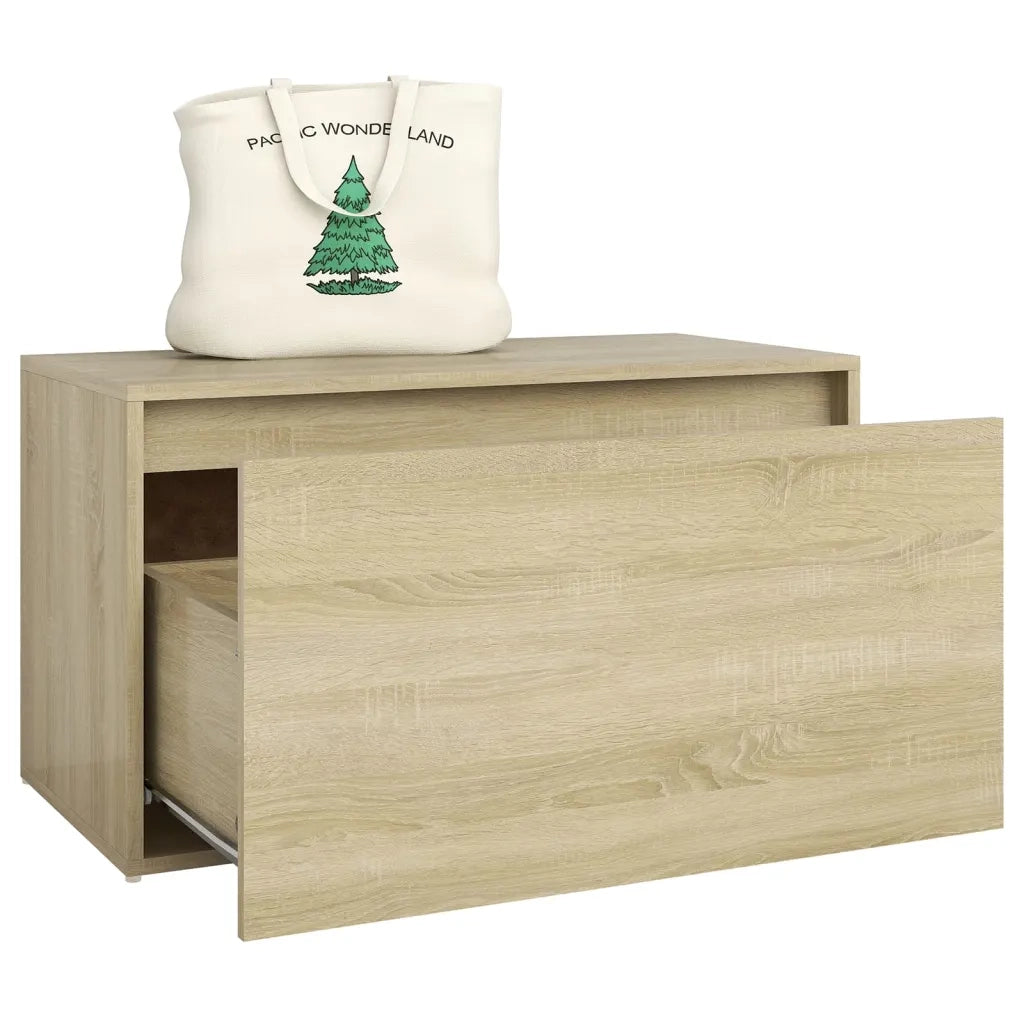 Panca da Ingresso 80x40x45 cm Rovere Sonoma Truciolato cod mxl 53657