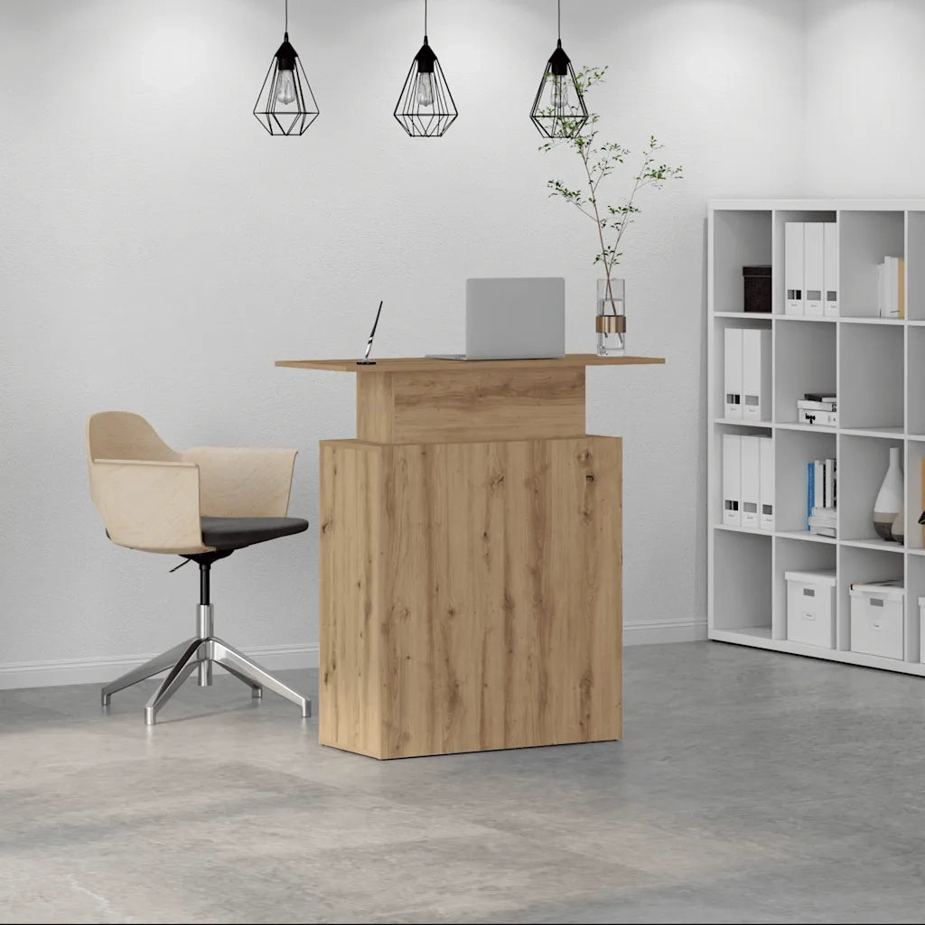 Banco Reception Rovere Artigianale 100x40x104 cm in Truciolato 859059