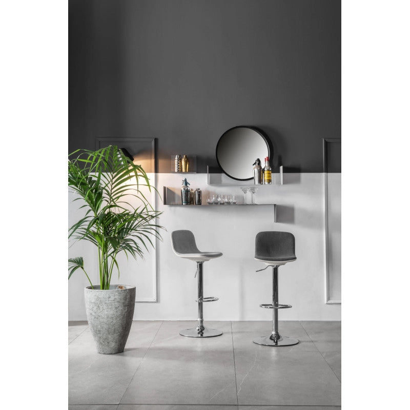 Sgabello in tessuto Jimmy 38.5cm X 36cm H 88/102cm Stones