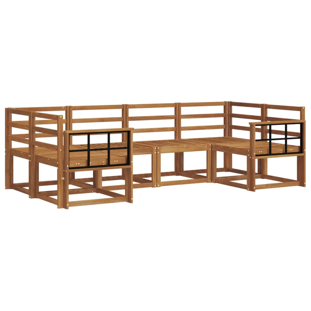 Set di divani da esterno 6 pcs Naturale