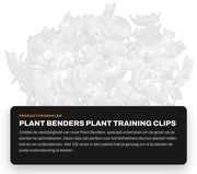 Sostegno per piante in plastica - 100 pezzi - Sostegni per piante - Clip per piante - Resistenti alle intemperie - Duraturi