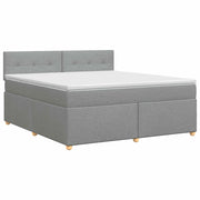 Letto box spring con materasso Grigio Chiaro 180 x 200 cm 3451014
