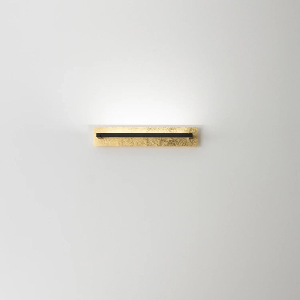 Applique Moderna Foglia Metallo Foglia Oro Led 18W Ip20
