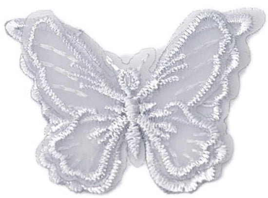 Bordure a fiori 60 pezzi - Doppia faccia - Materiale organza - Decorazione artigianale - Per giacche/abiti/jeans - Larghezza 5 cm - Patch di stoffa