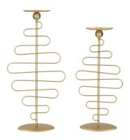 Portacandele Alid Coppia cm 25X16X51 - 20X16X43