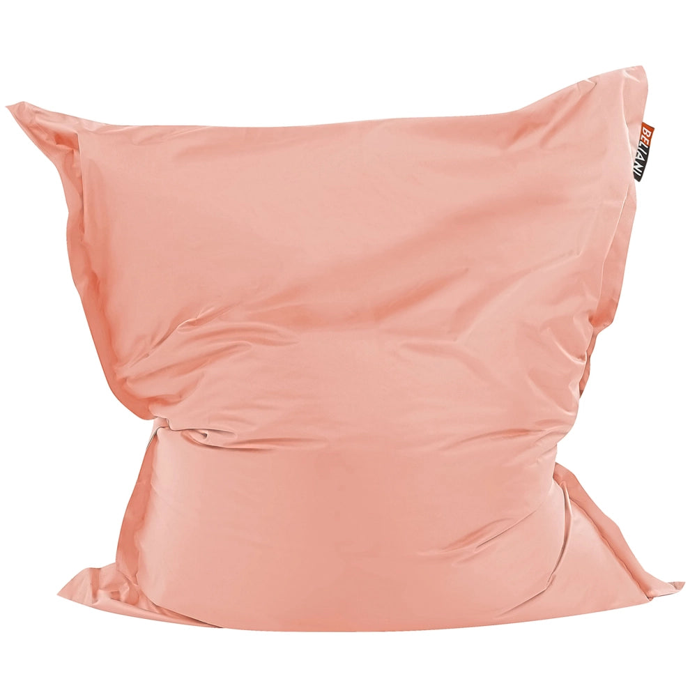 Pouf di seduta poltrona sacco Grande Rosa Pesca con Zip 140 x 180 cm