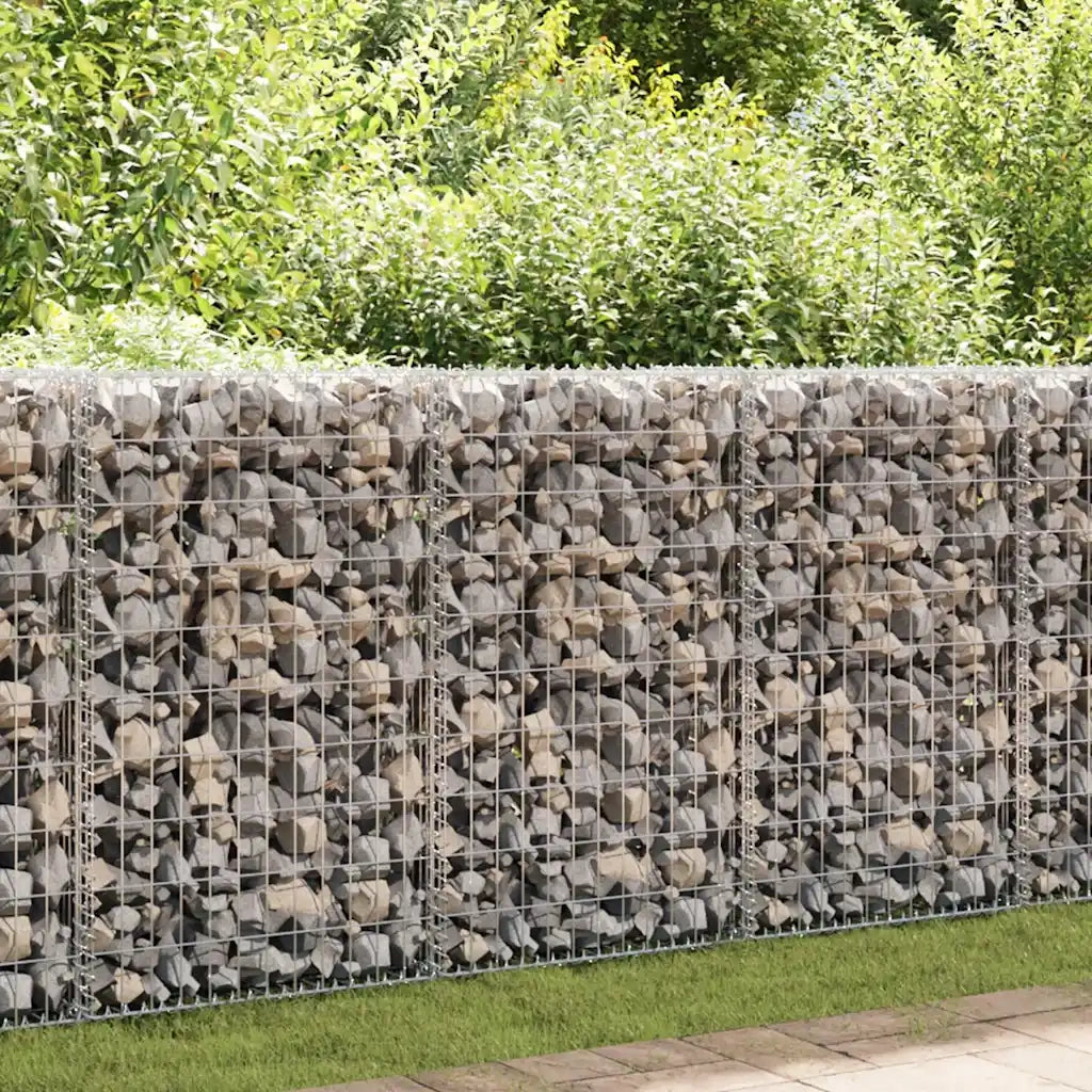 Gabbione in Rete in Acciaio Zincato 200x30x100 cm 142548