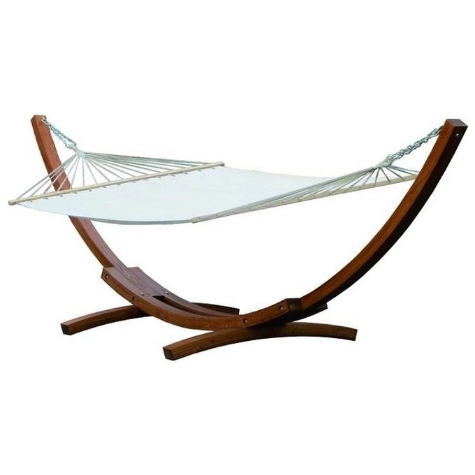 Vigor-blinky 9691760 Hawaii Amaca con Supporto Autoportante Legno di Pino Poliestere 320x120 cm Portata 150 Kg
