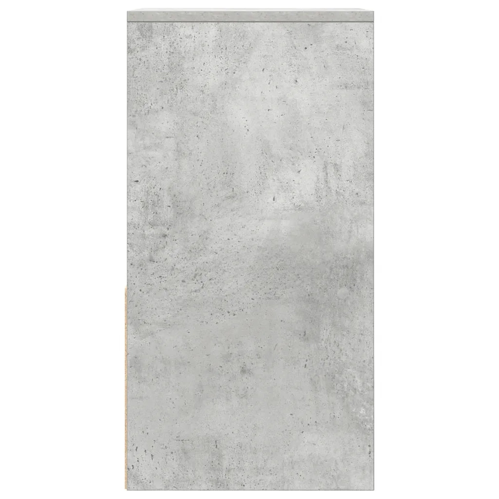 Comodini con Cassetto 2 pz Grigio Cemento 35x34x66,5 cm 858720