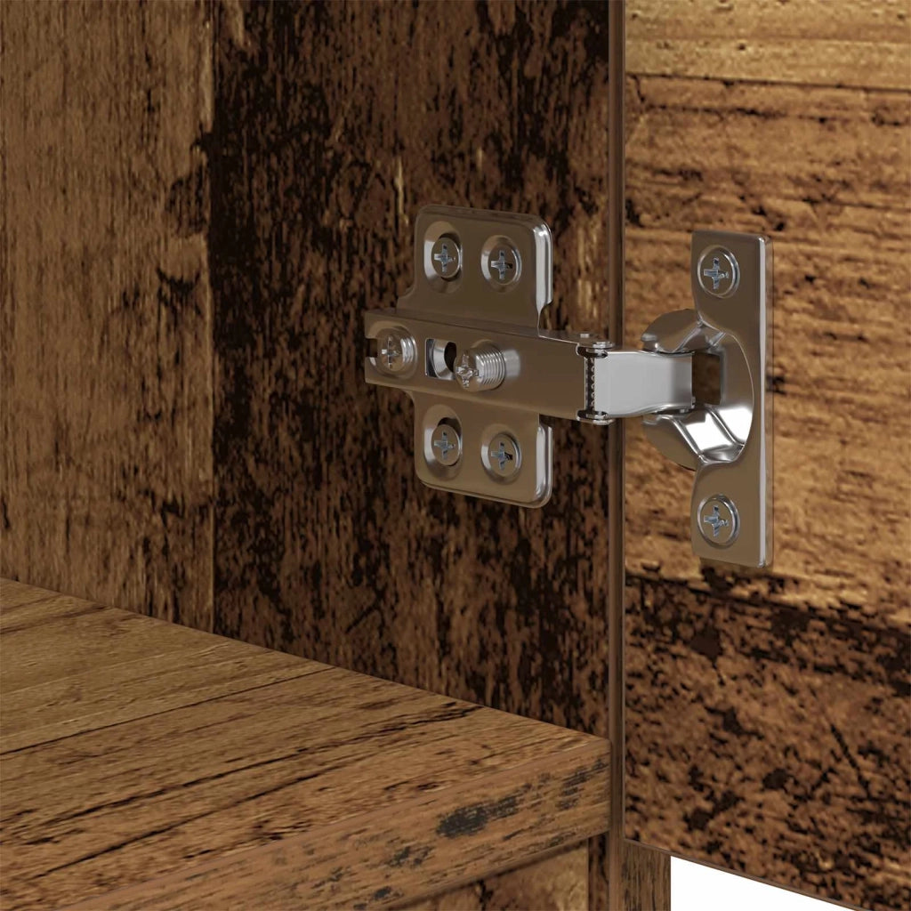 Armadietto per letto 2 pz Legno vecchio 40 x 39 x 40cm CFW6228022