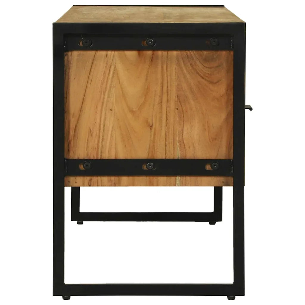 Mobile TV-Credenza per TV-Console TV Marrone 100 x 35 x 50 cm Legno massello di acacia