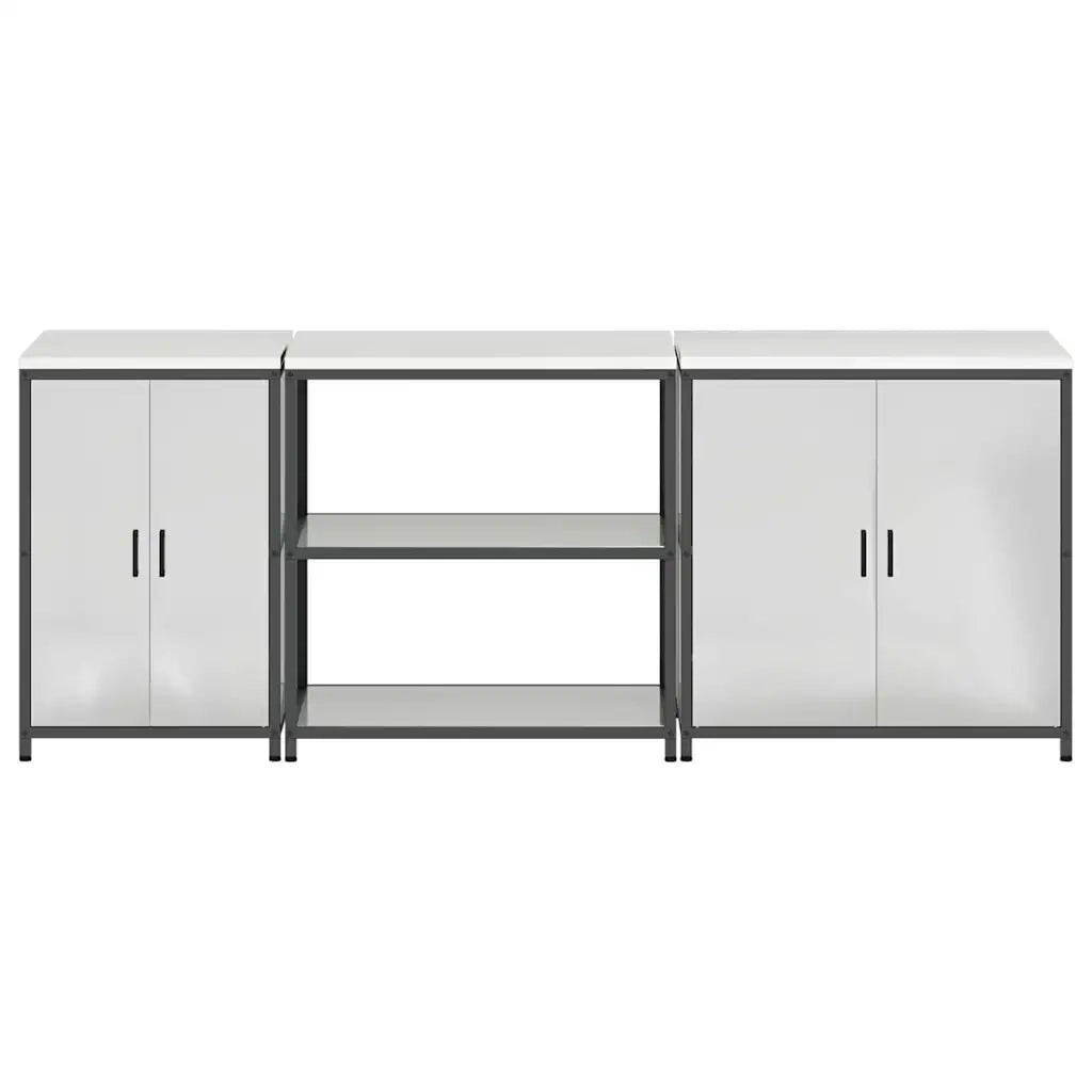 Set di Stoccaggio per Cucina 3 pcs Argento Acciaio zincato 3392678