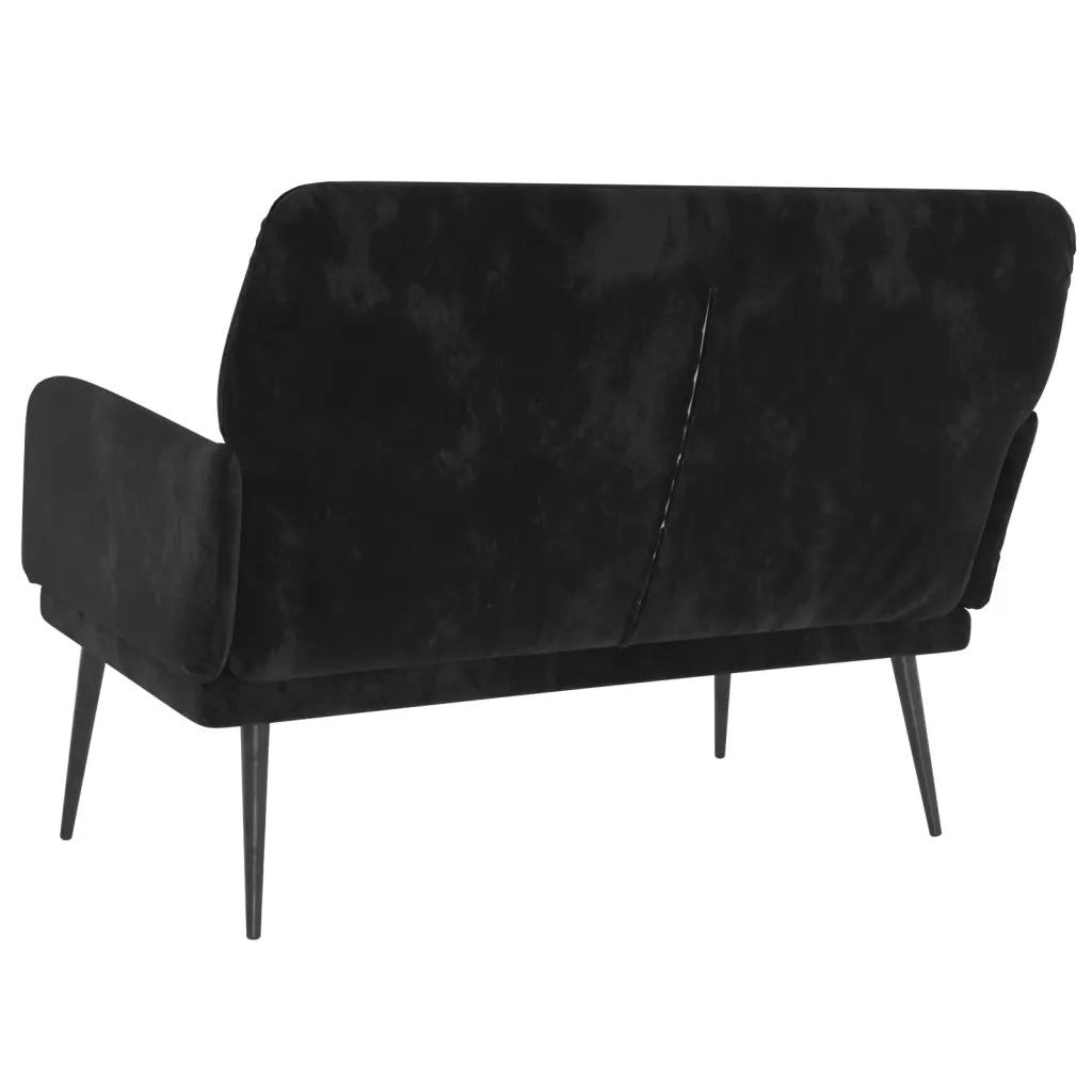 Panca Nera 108x79x79 cm in Velluto CFW3585685