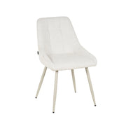 LÚZETE - SEDIA DA PRANZO IMBOTTITA SABBIA GAMBE BEIGE WESKA