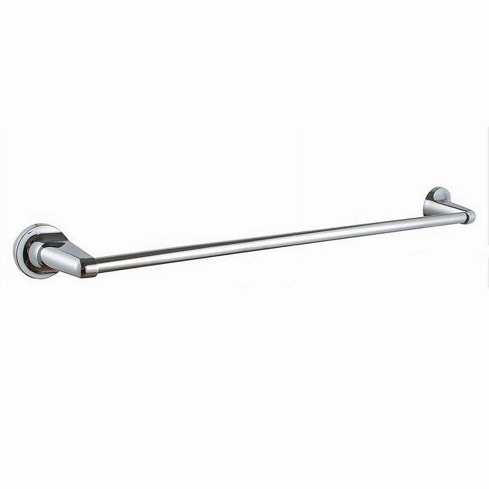 Trade Shop - Porta Asciugamano Portasciugamani Cromato 60 Cm Maniglione A Parete Bagno 79813 -