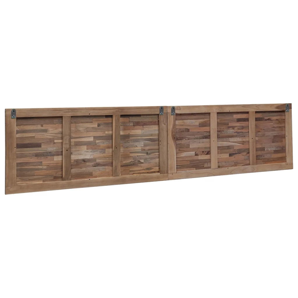 Testiera Naturale 200 cm Legno di teak solido 42024552