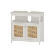Vicco Mobile sottolavabo per bagno Bianco 60 x 60 cm con 2 ante e vano a giorno