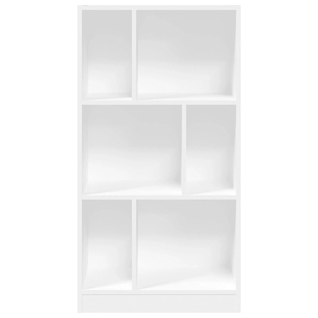 Libreria Bianca 57x28,5x107,5 cm in Legno Multistrato 848003