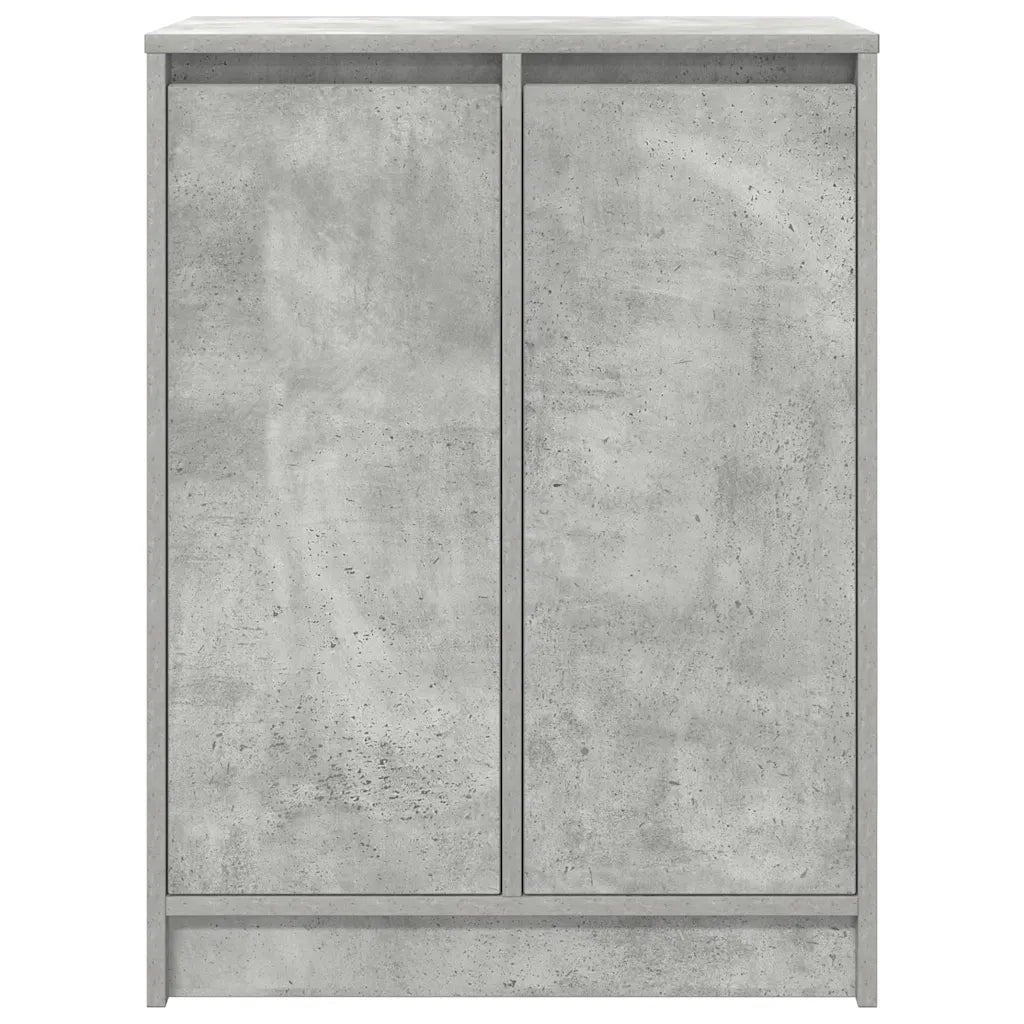 Scarpiera-Scaffale per scarpe Grigio Cemento 57x34x76 cm in Legno Multistrato