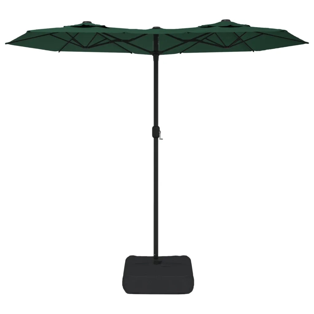 Ombrellone a Doppia Testa Verde 316x145 cm 362962