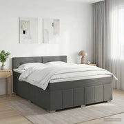 Letto box spring con materasso Grigio Scuro 180 x 200 cm 3451270