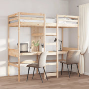 Giroletto Soppalco senza Materasso-Struttura Letto 75x190cm Legno Massello Pino