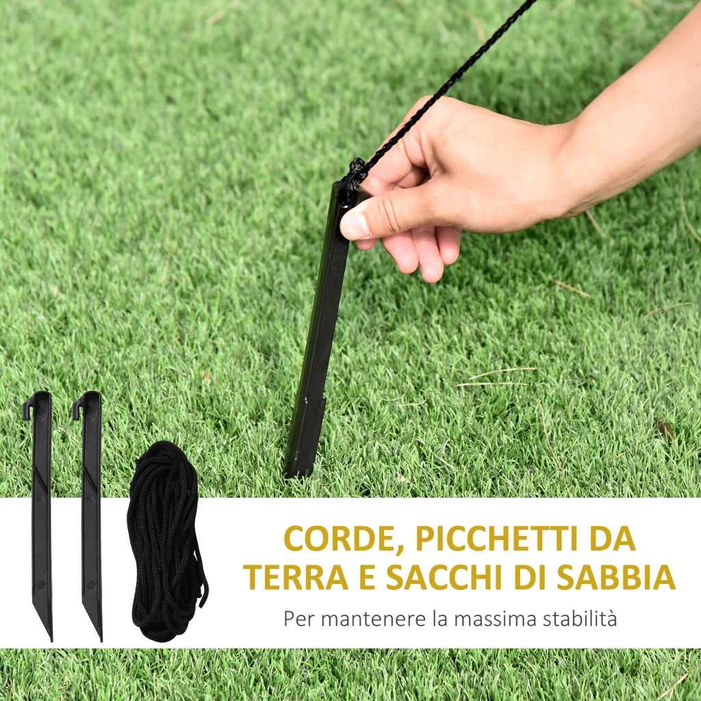Babbo Natale Gonfiabile su Aereo 160cm con Luci LED Integrate, Decorazione Natalizia da Esterno