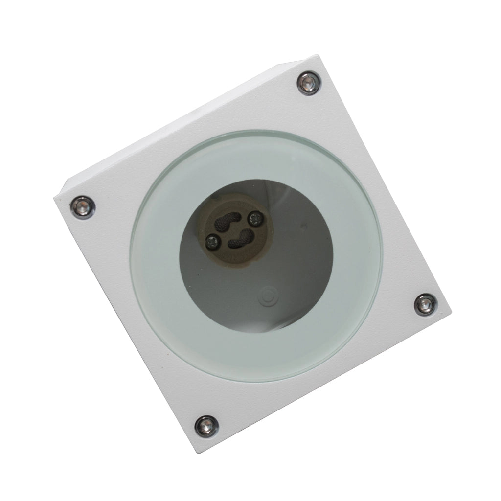 Plafoniera faretto quadrato lampada soffitto LED GU10 6W luce doccia sensoriale IP65 230V COLORE BIANCO RGB CCT WiFi