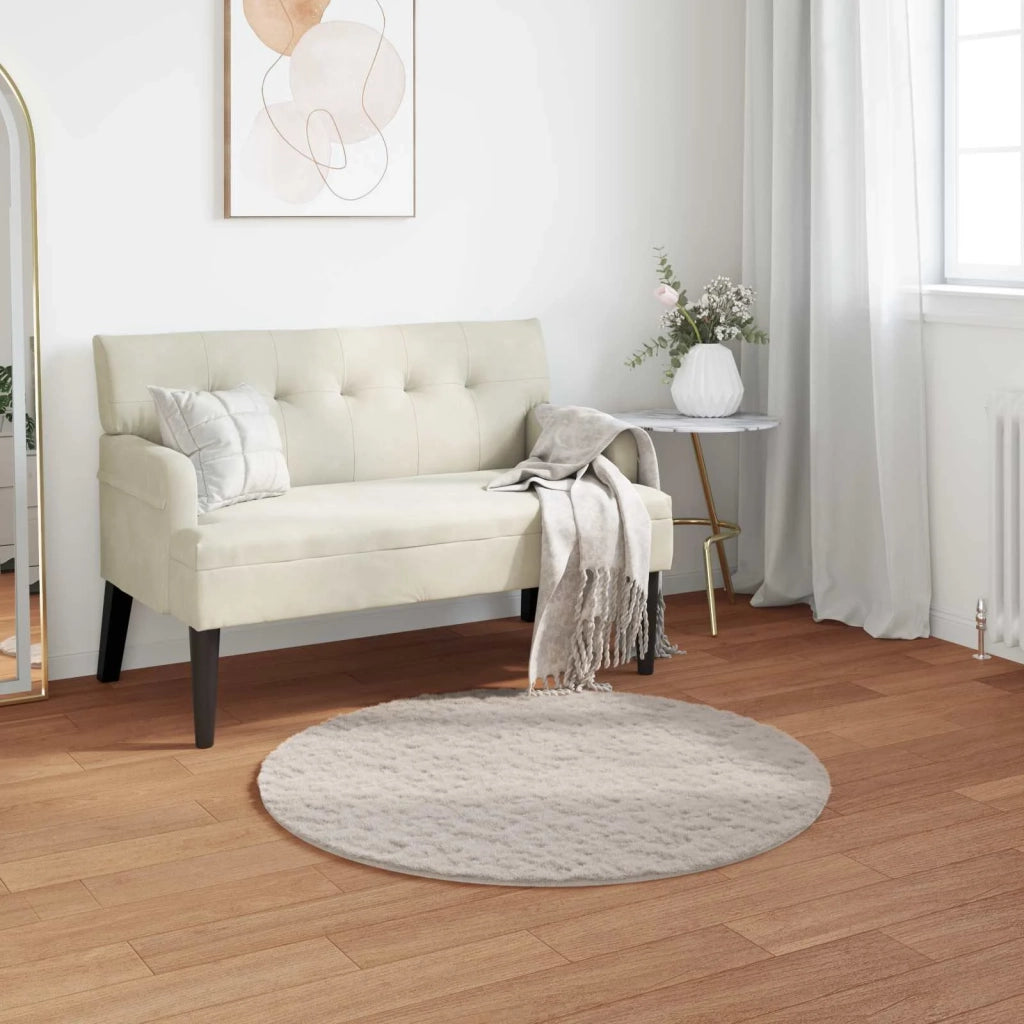 Tappeto antiscivolo in sintetica di coniglio OLITE Beige 42021645