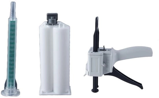 Laccante epoxy 50 ml - 2:1 rapporto di miscela - Dispensatore per attrezzi - Combinazione chimica - Miscela precisa - Risultati professionali - Pistola per laccare