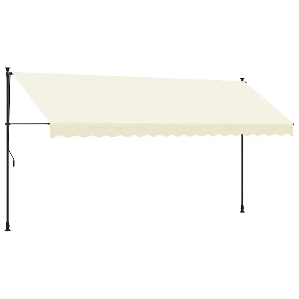Tendada Sole Retrattile Crema 400x150 cm in Tessuto e Acciaiocod mxl 115418