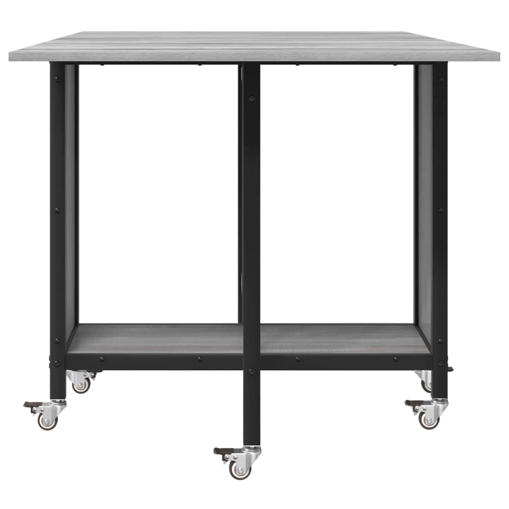 Tavolo da pranzo pieghevole con ruote 130 x 80 x 76,5 cm 8006046