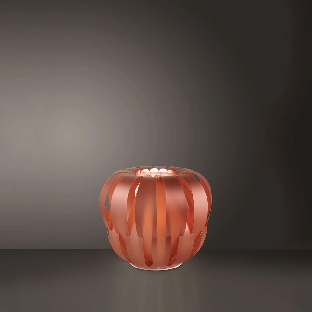 Lampada Da Scrivania Moderna Queen Polilux ® Rame E Metallo Bianco 1 Luce E27