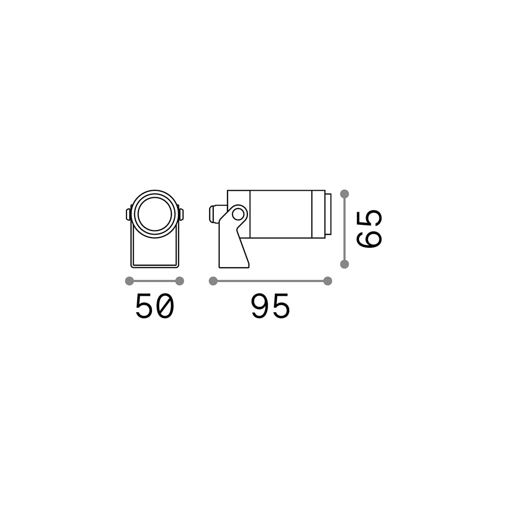 Proiettore Da Esterno Moderno Starlight Metallo Cromo Sfumato Led 5,5W 4000K
