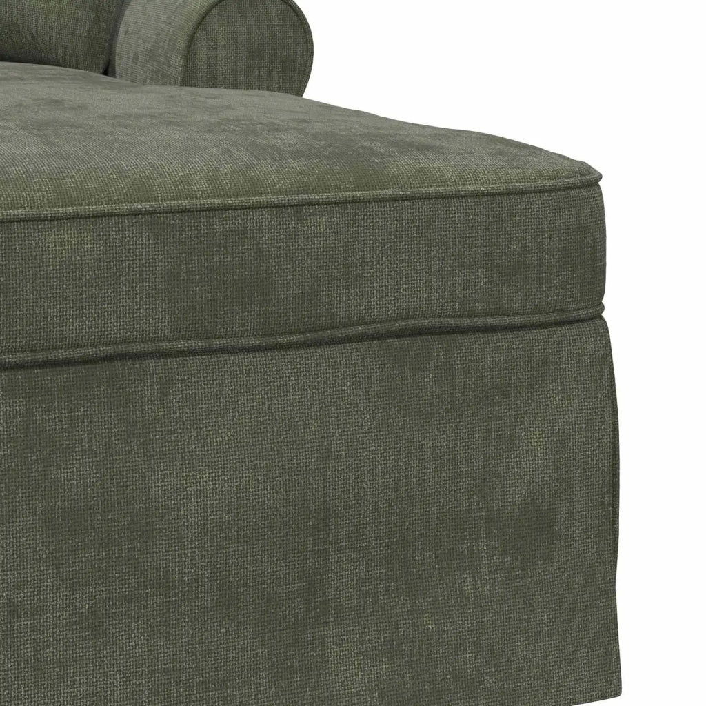 Chaise Longe con Gonna con cuscino Verde 157 x 91 x 91 cm ARES