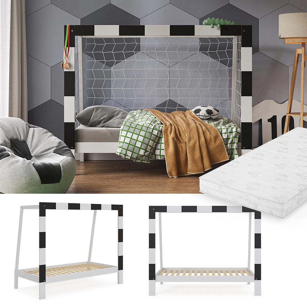 Vitalispa Letto per bambini Bianco 80x160 cm con materasso