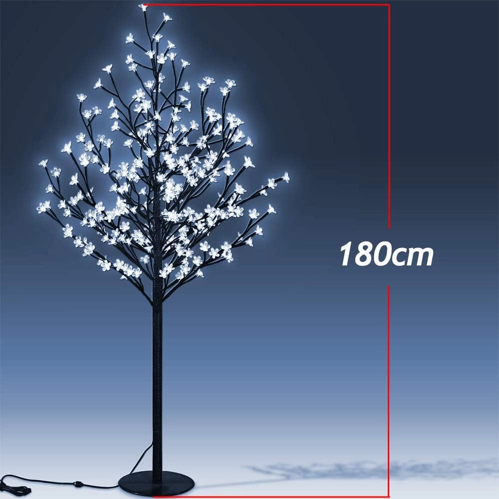 Albero Ciliegio Luce a LED 180cm con Telecomando e Timer 8 Modi Illuminazione Interno Esterno