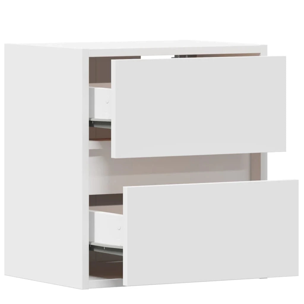 Mobile TV multimediale da parete mensola TV credenza mobile TV per sala da pranzo soggiorno camera da letto con luci LED 2 pezzi 41 x 31 x 45 cm bianco 02_0029106