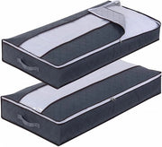 2 Scattee di Cassetti di Ripostiglio sottoscala - Cassetti di Ripostiglio sottoscala con Finestra trasparente - Maniglia rinforzata per il ripostiglio di coperte - abiti - coperte - coperte e cuscini