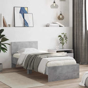 Struttura letto con testata Grigio Cemento 80 x 200 cm 8009022