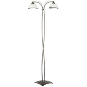 Lampada da terra Korfu oro, 2 vetri, 2xE27 Luminex