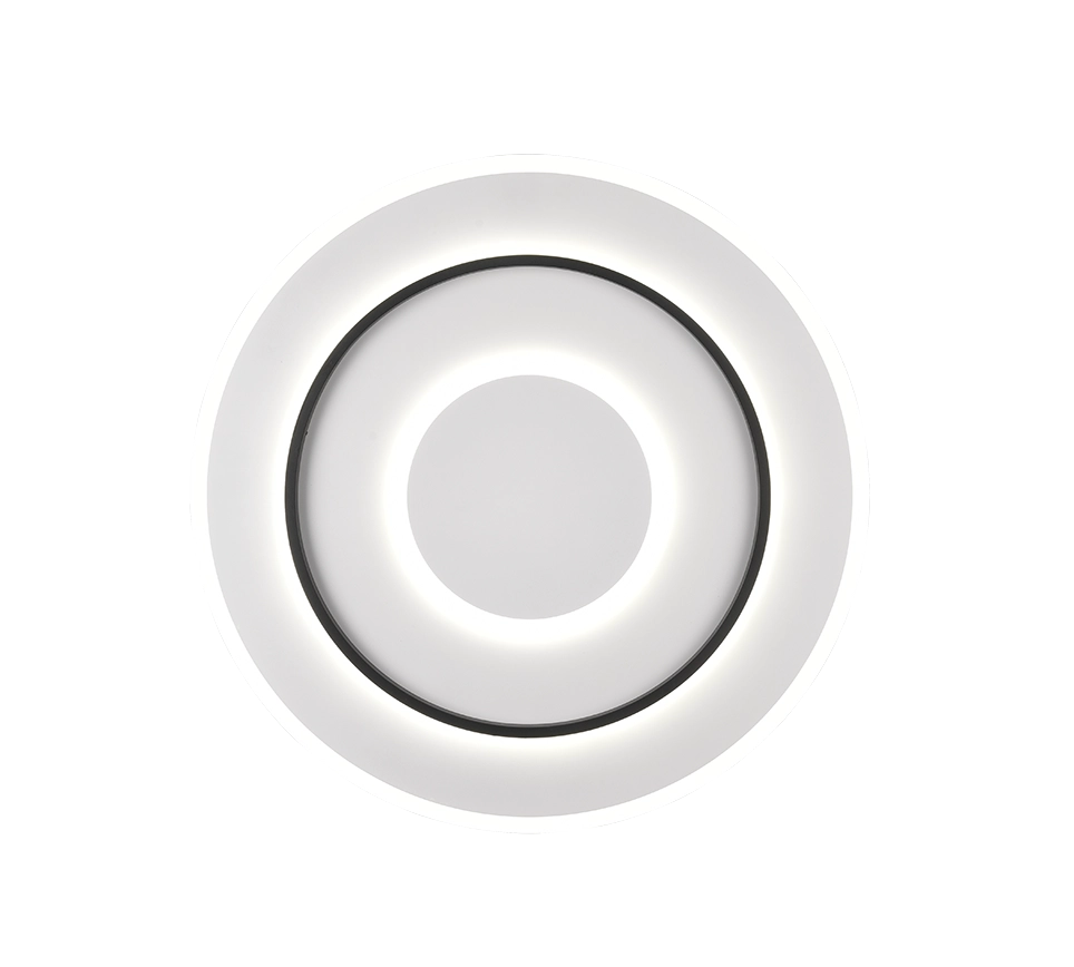 Plafoniera LED, metallo, bianco opaco, 60x6x60 cm, Jora