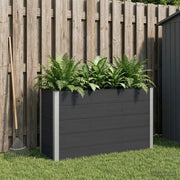 Letto rialzato da giardino Nero 150 x 50 x 91 cm 42038981