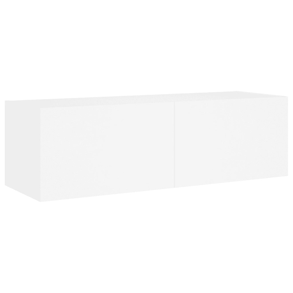 Mobili TV a Muro 3pz con Luci LED Bianchi 3216874